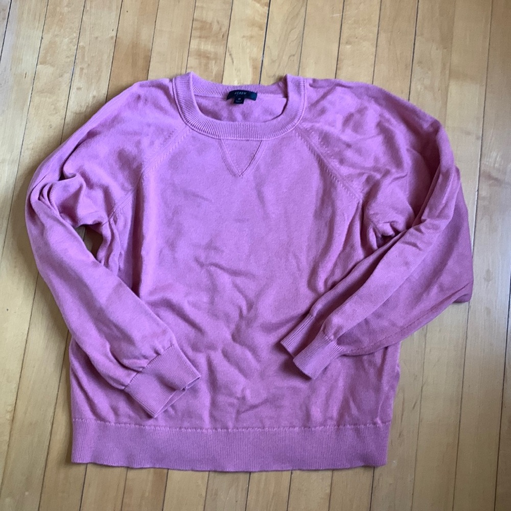J. Crew Cotton Cashmere Crewneck Sweater